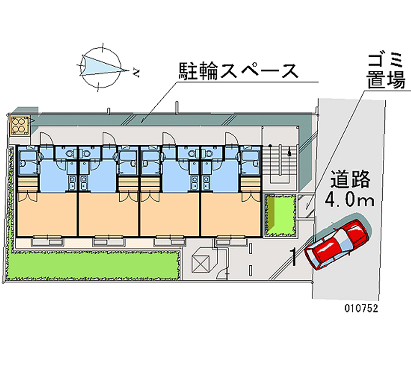 レオパレス西向日 区画図