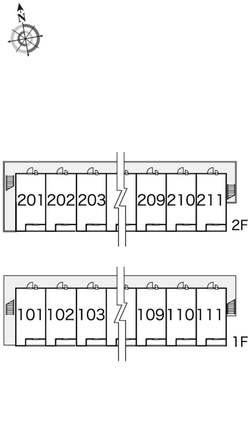 レオパレスソレーユ 間取配置図