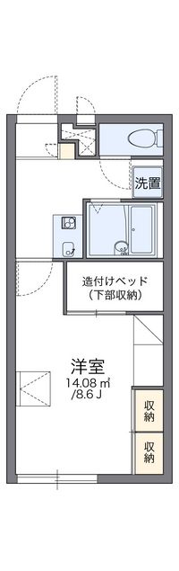 レオパレスエーデルハイムテヅカ 間取り図