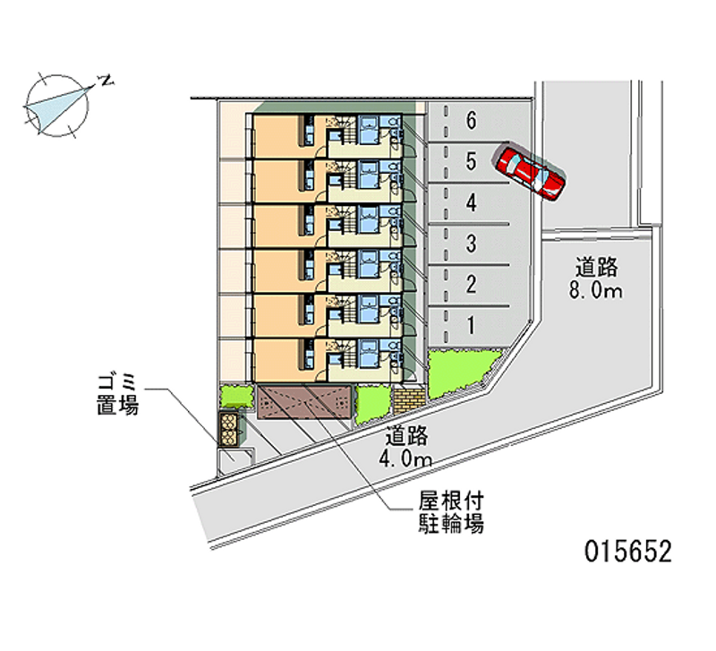 レオパレスラメール 月極駐車場