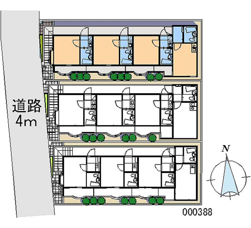 レオパレス大宮第１ 区画図