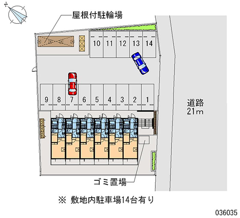 レオパレス翡翠第一 区画図