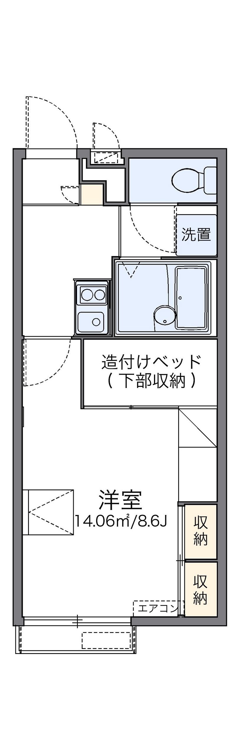 レオパレス辻九第三 間取図