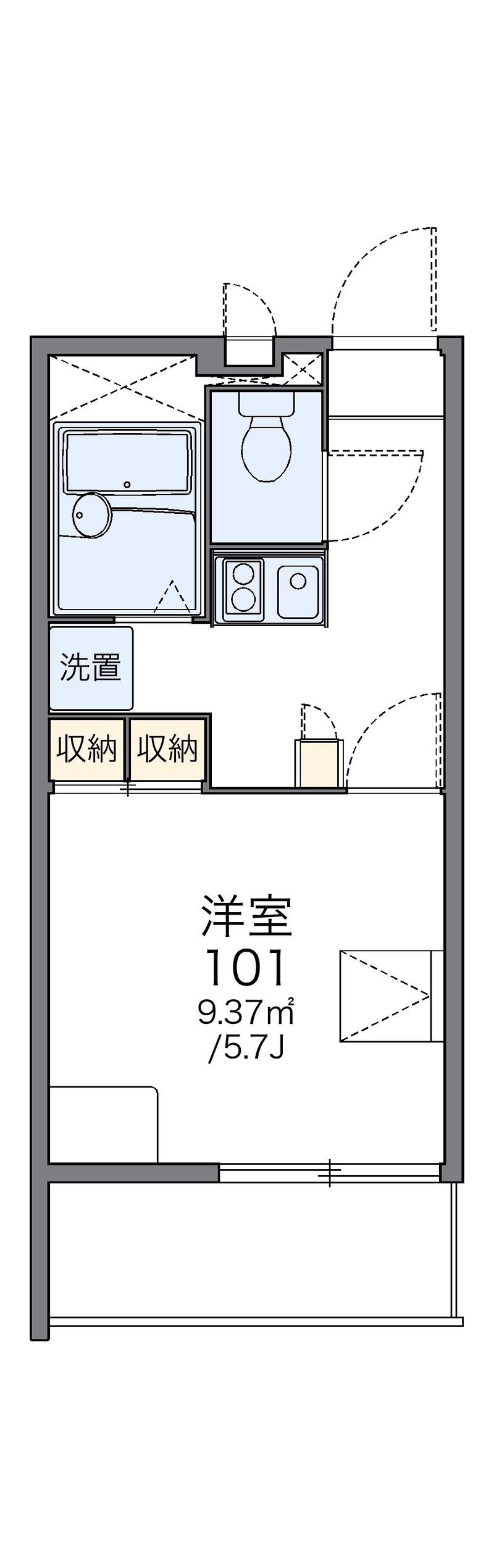 レオパレスオレンジ 間取図