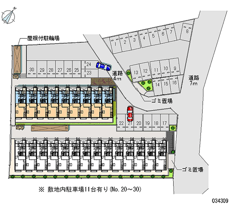 34309 Monthly parking lot