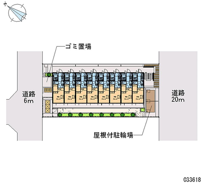 レオパレスムーブメント鶴瀬 区画図