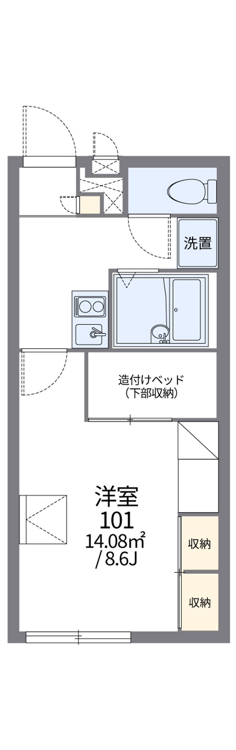 レオパレス豊中南Ⅱ 間取図