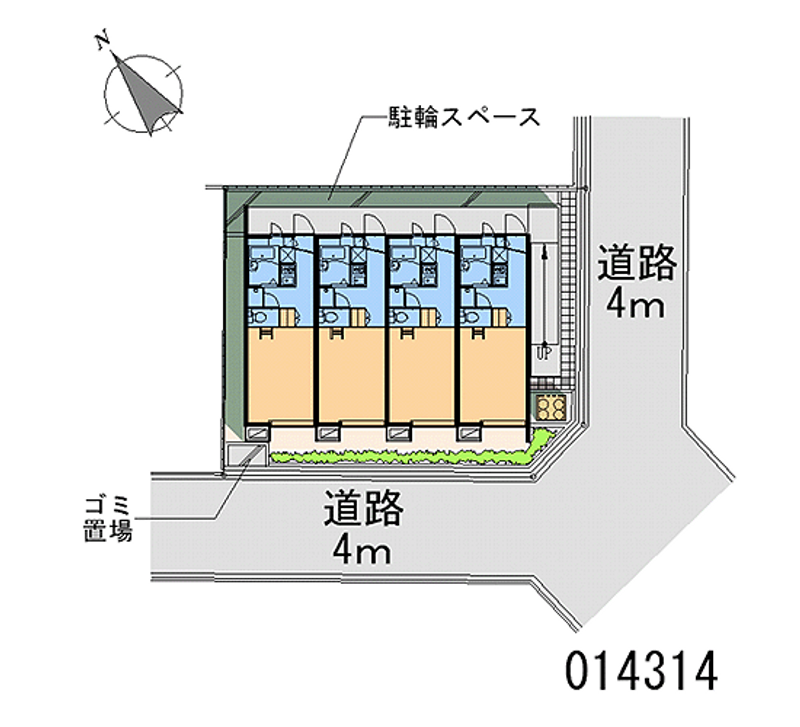レオパレス歌島 区画図