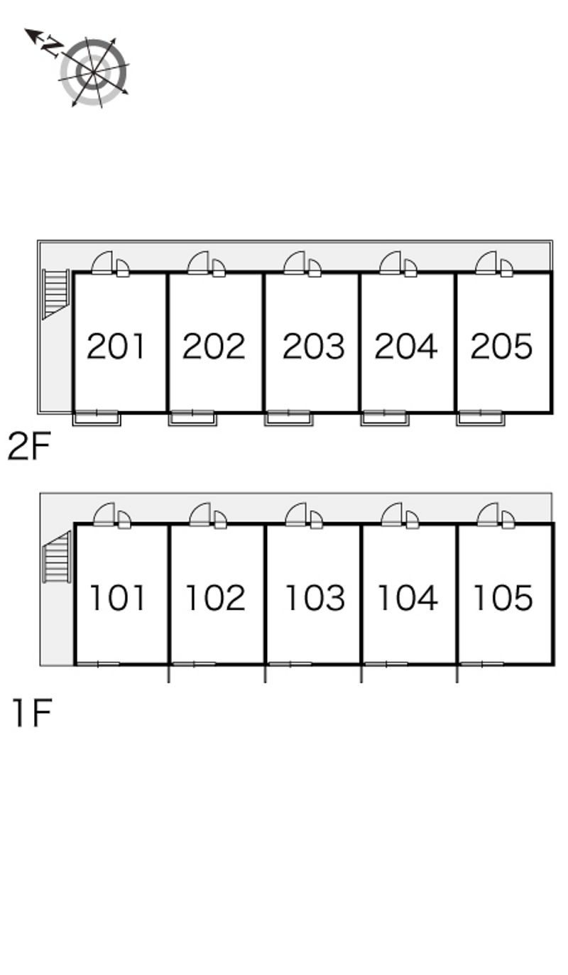 レオパレスガーベラ 間取り配置図