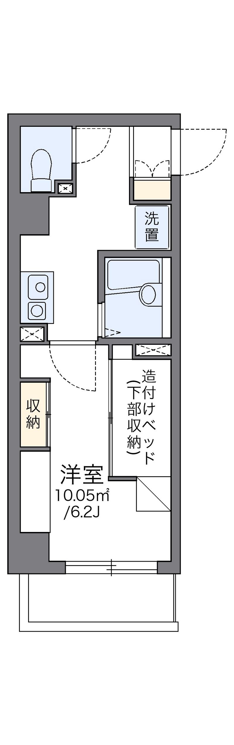 レオパレス宇田川町マンション 間取図