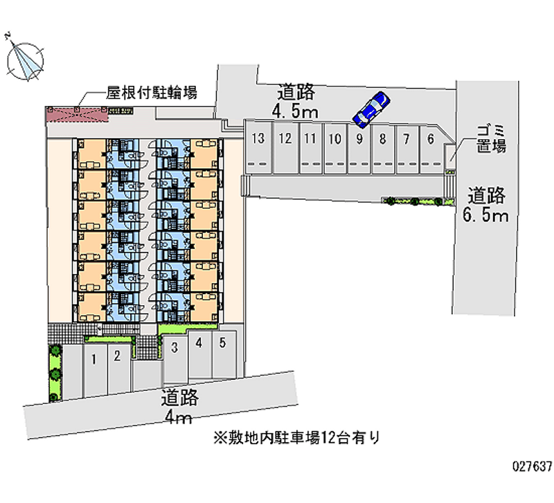 27637月租停车场