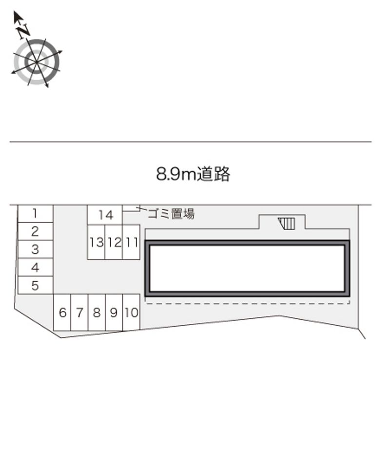 レオパレス浦添 配置図