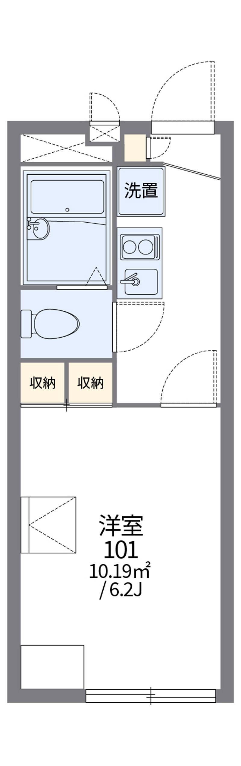 レオパレスエーゼⅢ 間取図