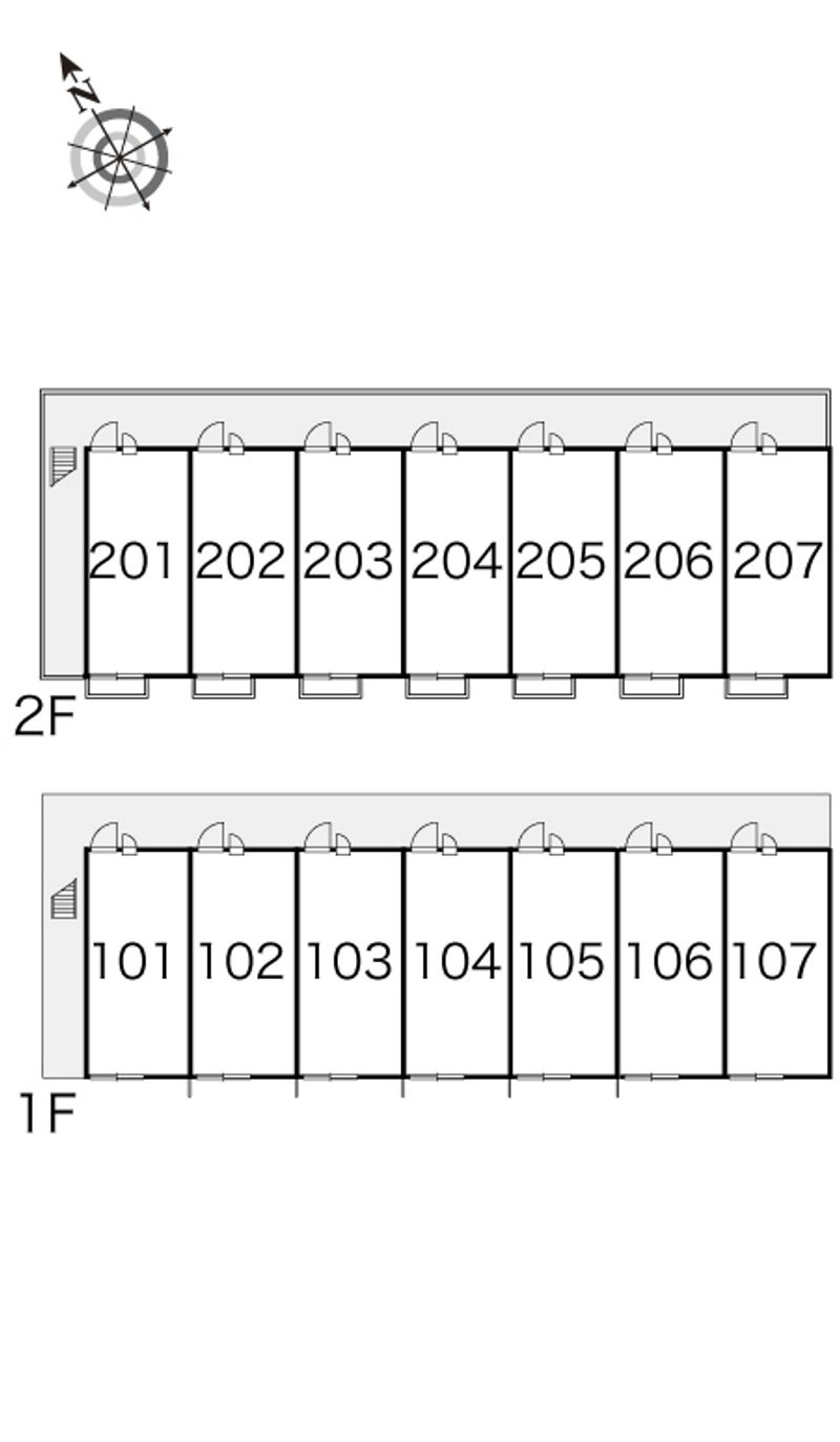 レオパレス道 間取配置図