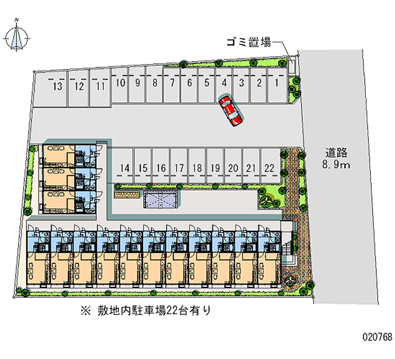 20768 Monthly parking lot