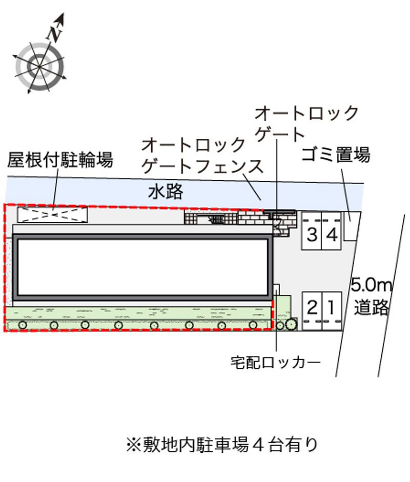 レオパレスエスポワール桜木町 配置図