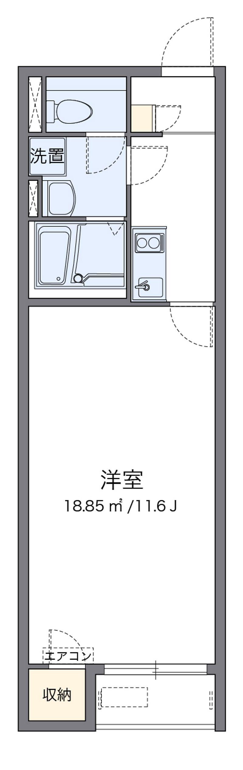 レオネクストｇｒａｃｅＫ 間取図