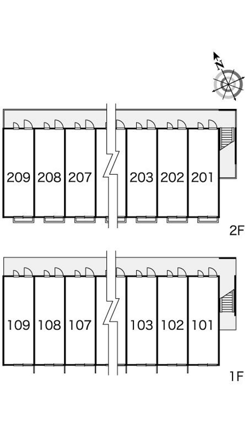 レオパレス凛々 間取配置図