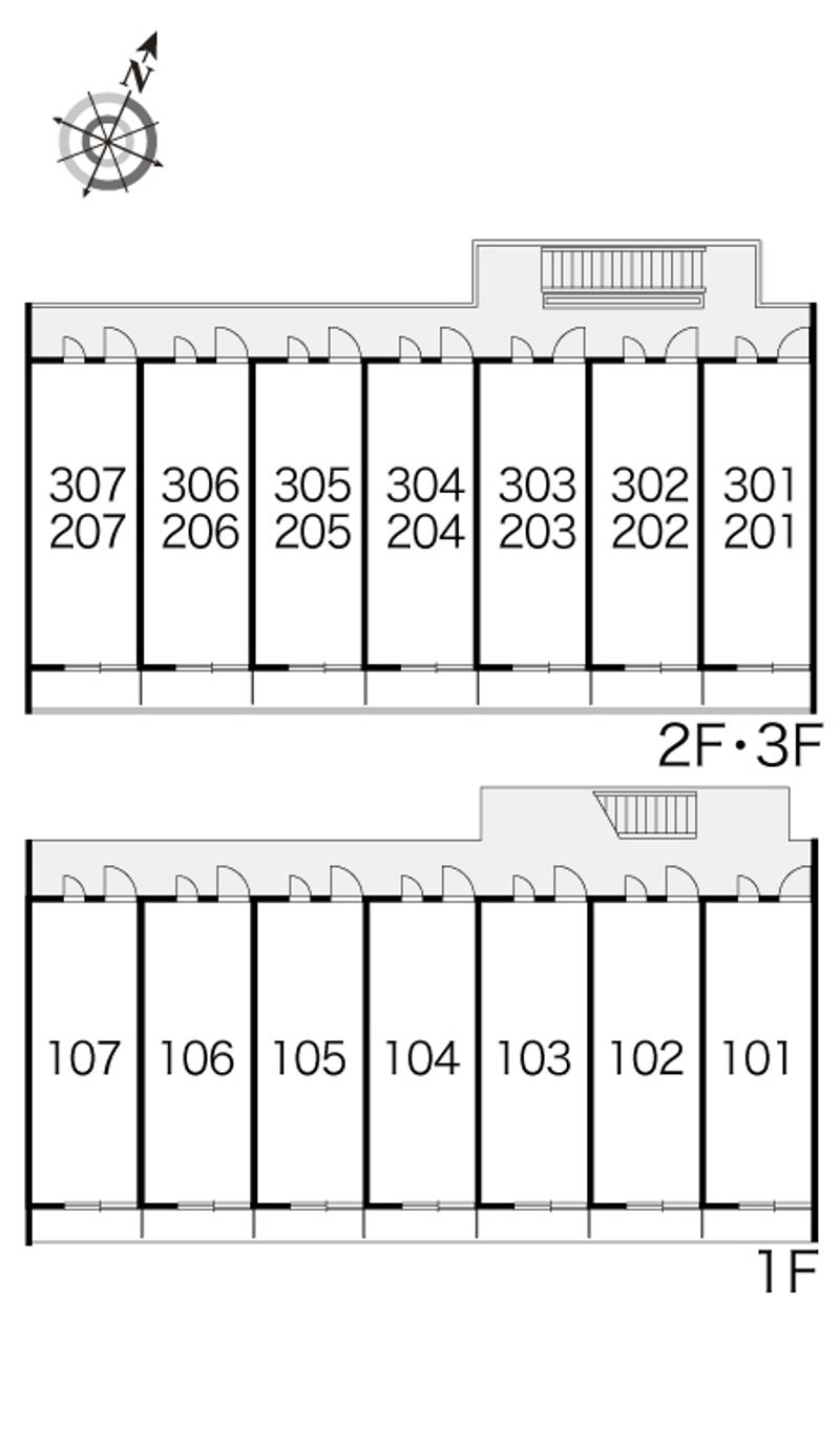 レオパレスボヌール・湘南 間取り配置図