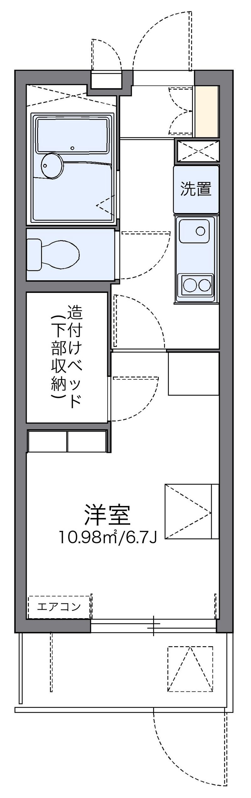 レオパレス住吉 間取図