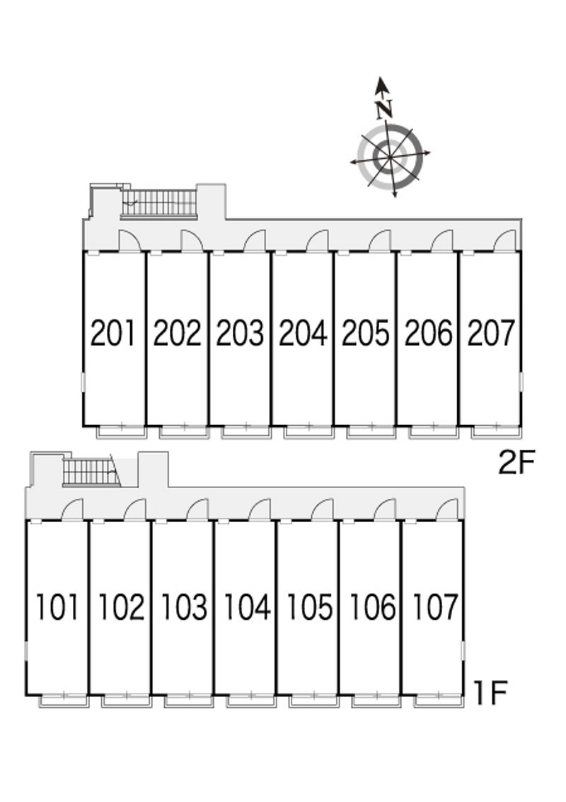 レオパレス宇佐崎Ⅰ 間取り配置図