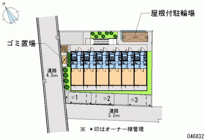 レオパレスアミティエ 区画図