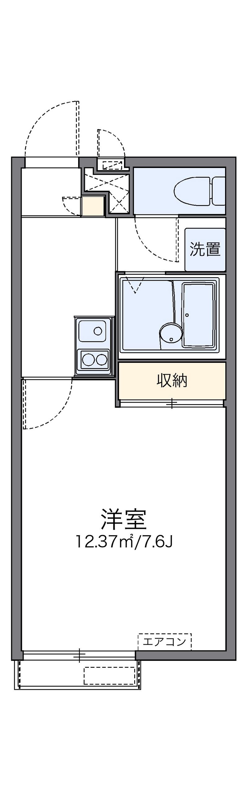 レオパレスイストワール桜本 間取図
