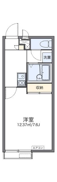 レオパレスイストワール桜本 間取り図