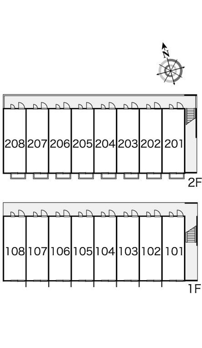 レオパレス優 間取配置図