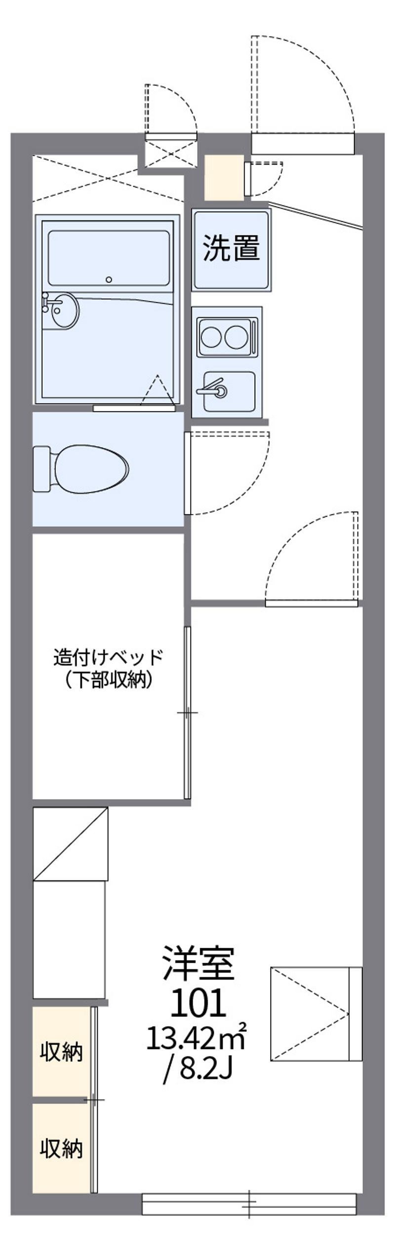 レオパレスシュベリュール蘇我 間取図