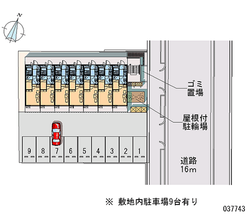 レオパレス大林Ⅱ 区画図