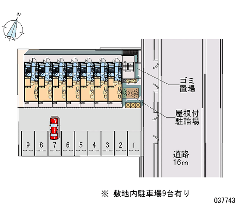 レオパレス大林Ⅱ 月極駐車場