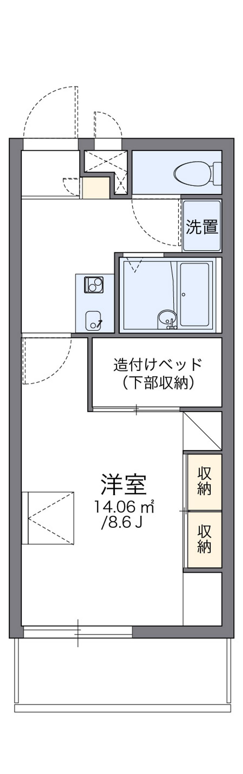 レオパレス土佐町 間取図