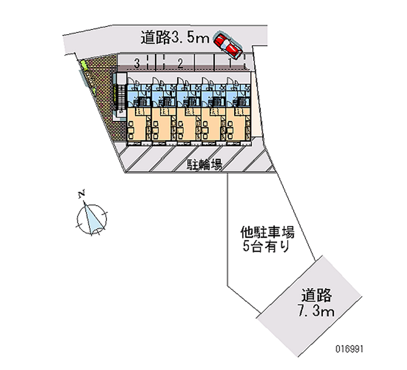 レオパレスアポロン 月極駐車場