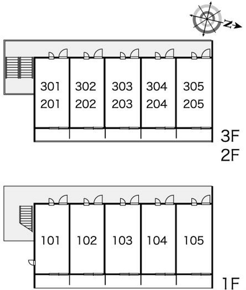 レオパレス友井 間取配置図