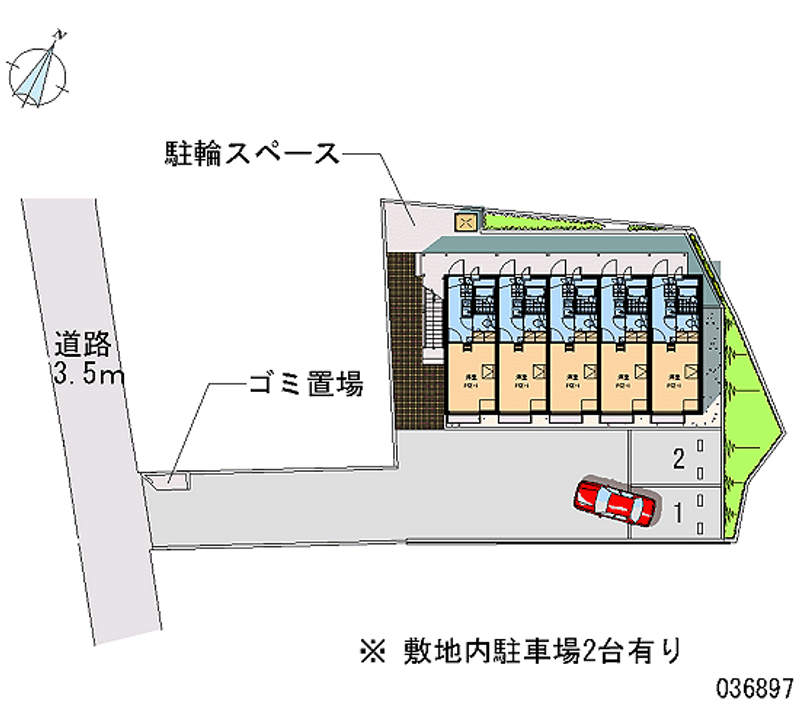 レオパレスカワハラ 区画図