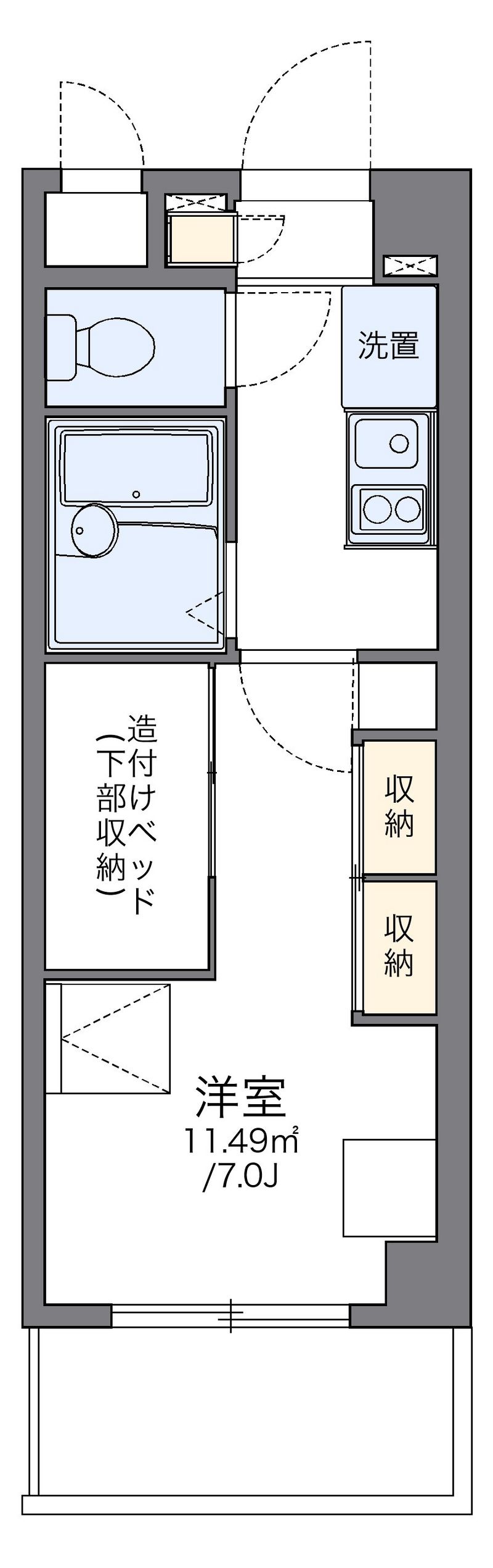 leopalace Yuri Palace Kashiwagi Floor plan