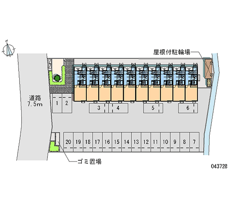 43728月租停车场