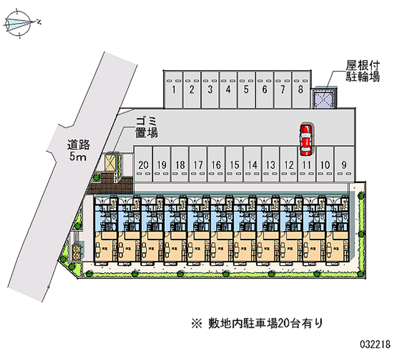 レオパレス留ヶ谷 月極駐車場