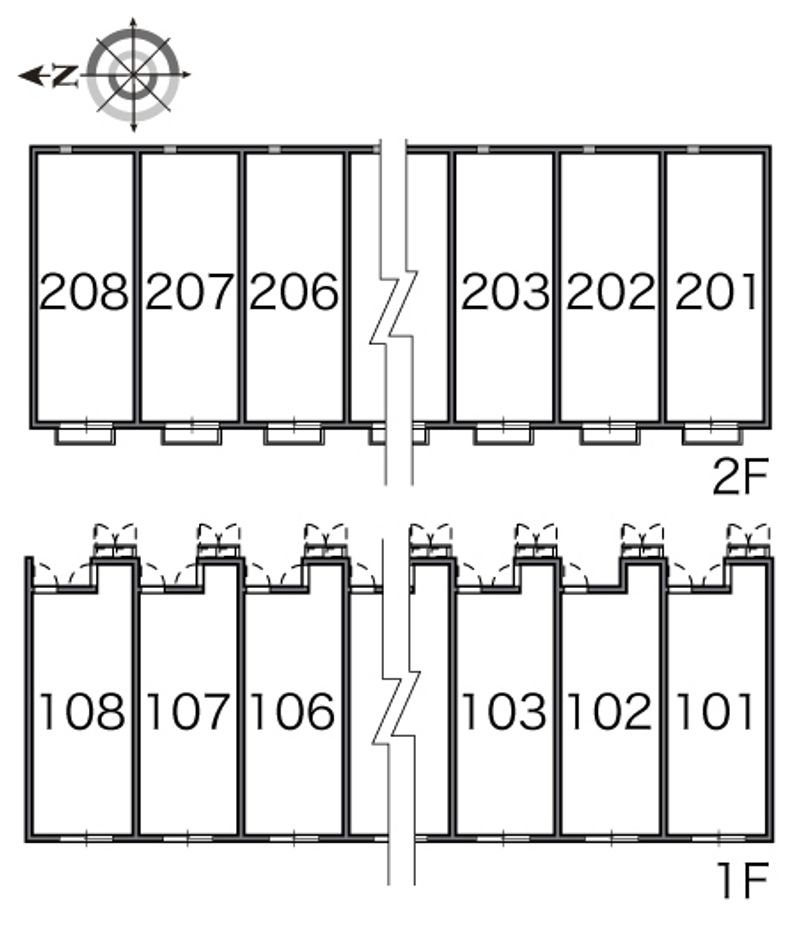 レオネクストアモローザ 間取配置図