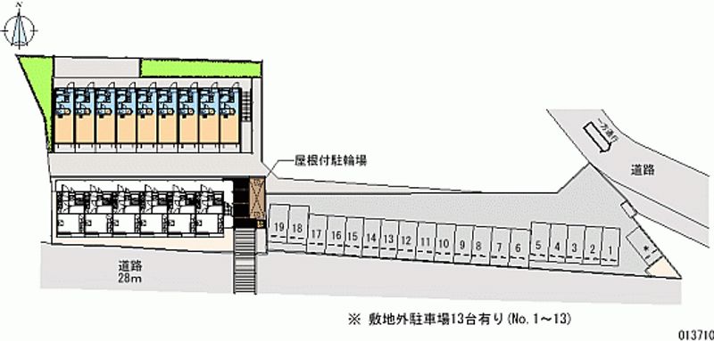 13710月租停車場