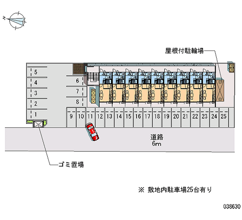 レオパレスＨｏｕｓｅ　Ｕｍｉ 月極駐車場