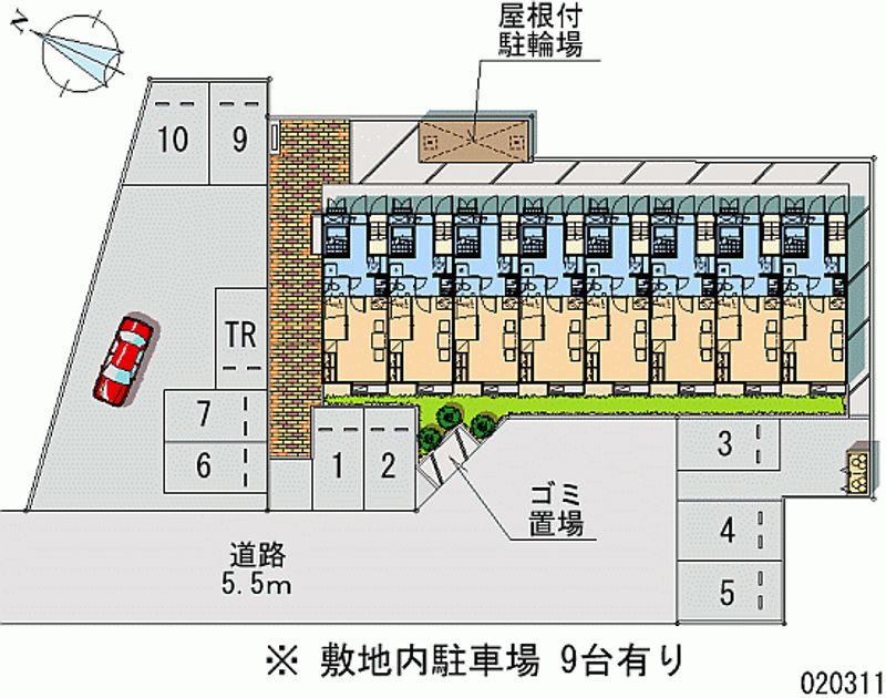 レオパレス新逆井 月極駐車場