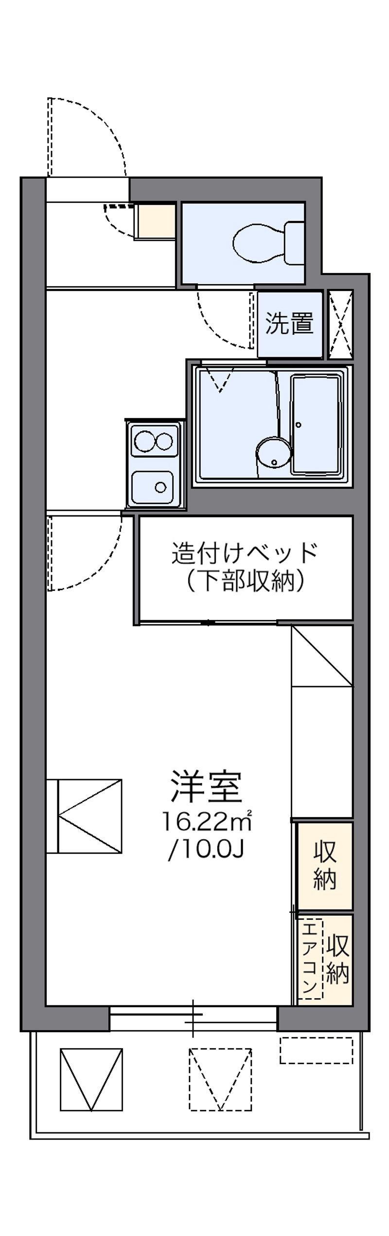 レオパレスパルコートＥ 間取図