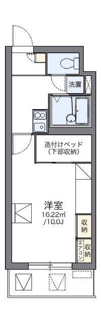 レオパレスパルコートＥ 間取り図