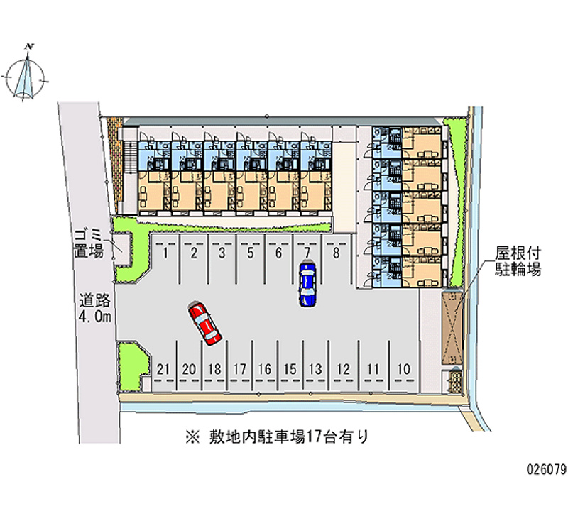 レオパレスリリアンス 月極駐車場