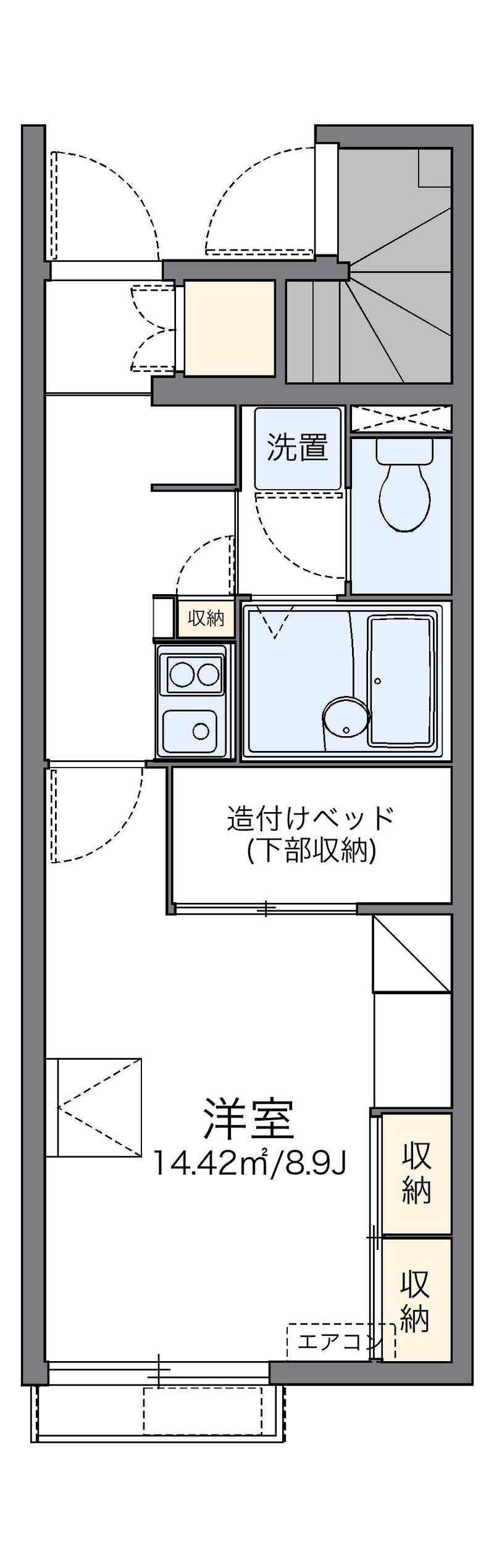 レオパレスやしおⅡ 間取図