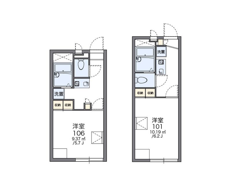 レオパレス西岡本 間取図