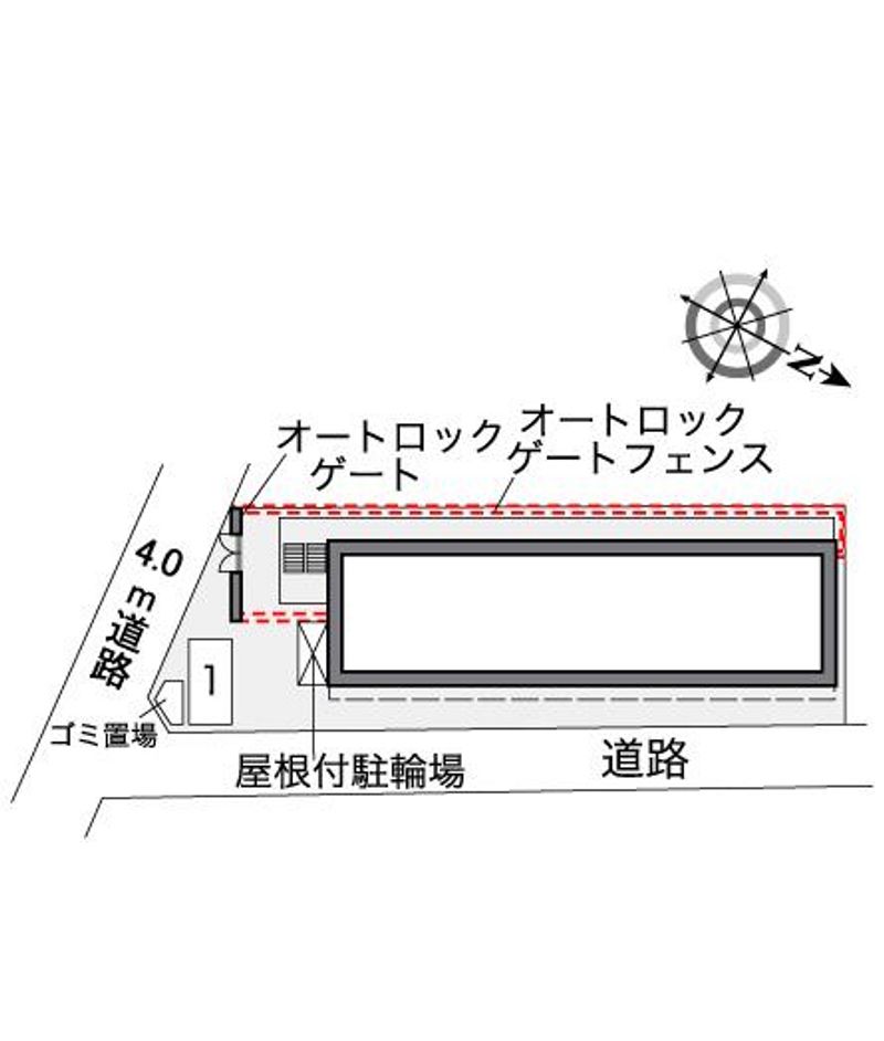 レオパレスウィステリアⅠ 配置図