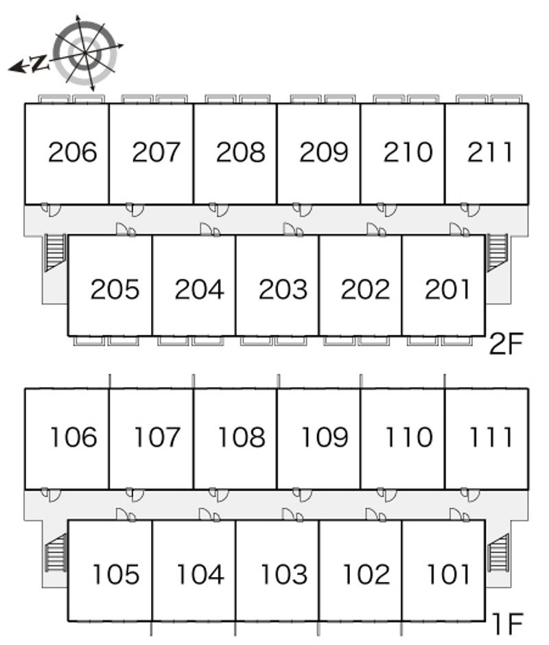 レオパレスコラッジオ 間取配置図